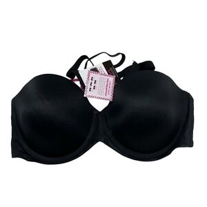 Maidenform‎ Bra Womens 40D Self Expressions Stay Put Strapless Black Underwire